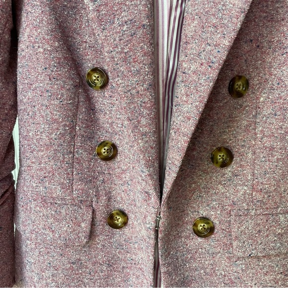 Veronica Beard Beacon Dickey Jacket Orchid Pink Tweed Size 2 Revolve - Picture 4 of 11